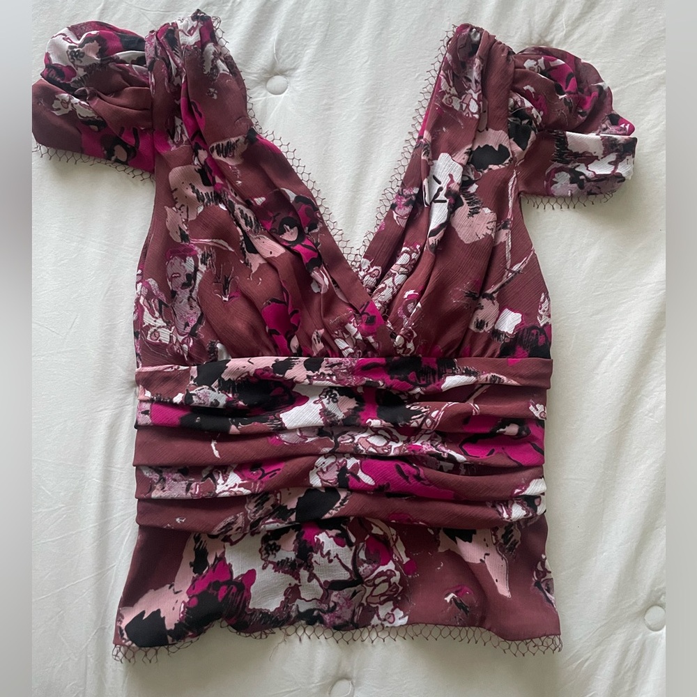 Karl Lagerfeld cap sleeve top - Picture 6 of 7